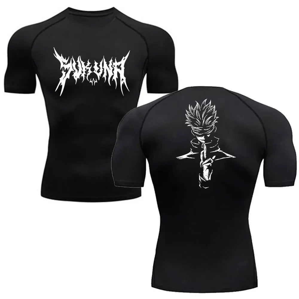 Anime Jujutsu Kaisen Compression Shirts /Fitness Gym T-shirt