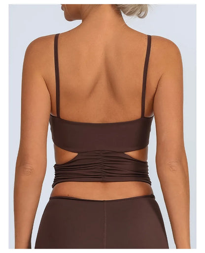 Yoga Vest Women's / Chest Pad Hollow Bra/ (Victorious Pulse Tech Support)