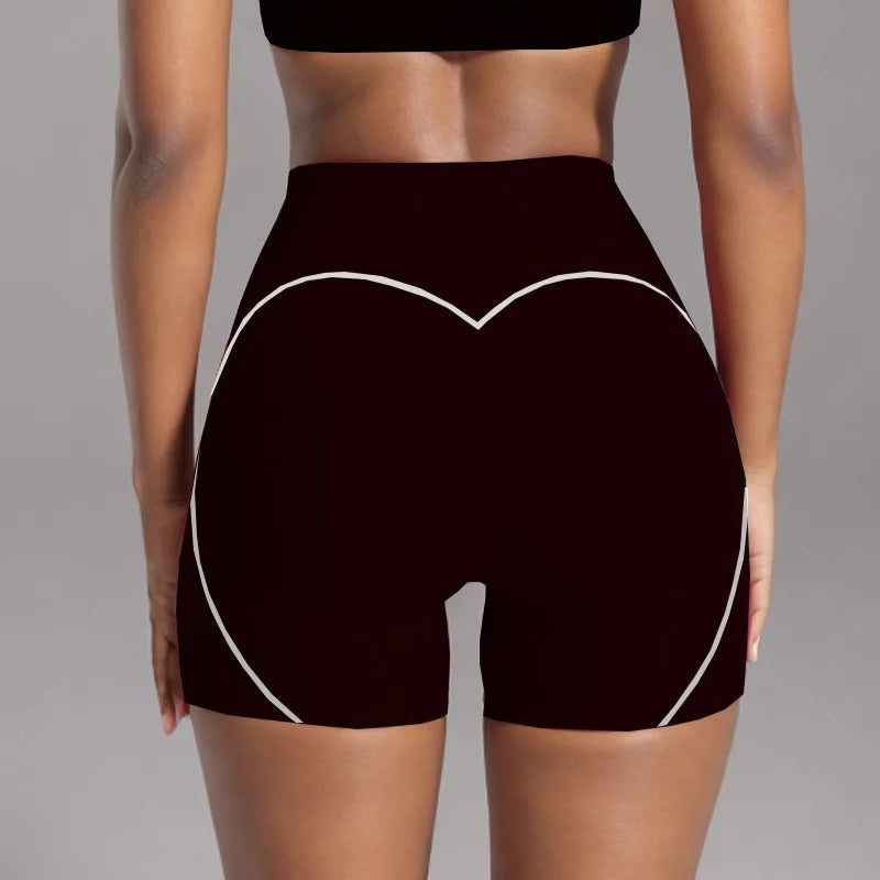 Women's Heart-Shaped High-Waisted Yoga Leggings & Cross-Strap Sports Bra Set (Victorious Ganymede Grind Leggings)