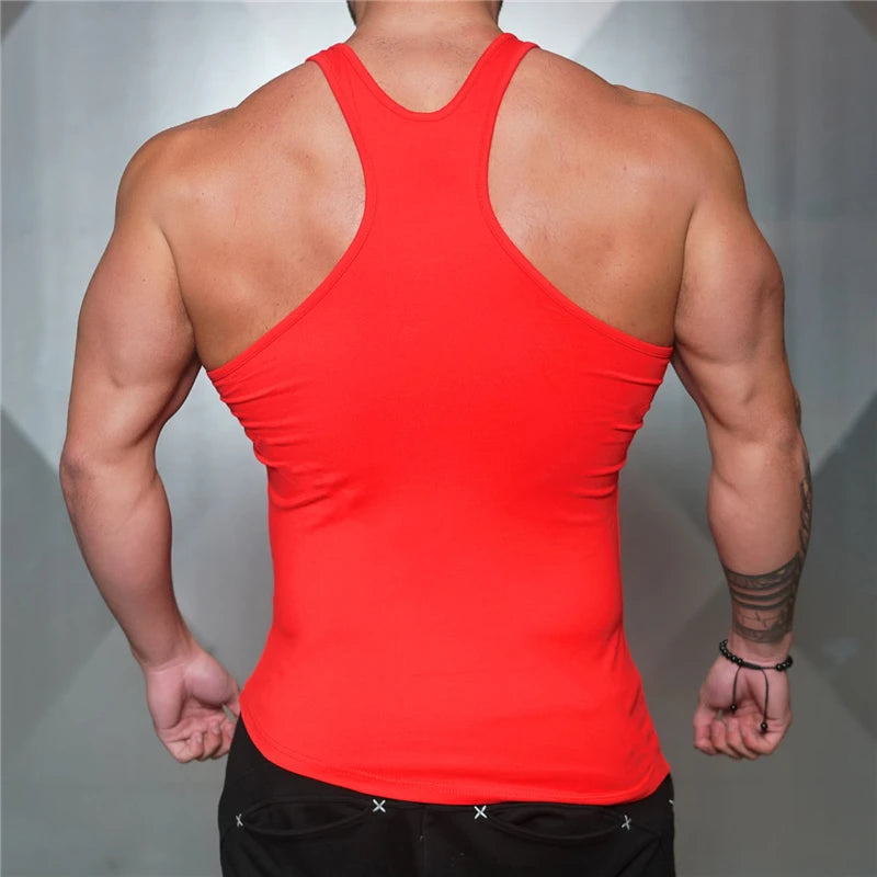 Gym Bodybuilding Muscle Tank Top/  Sleeveless Cotton Breathable Tank Top