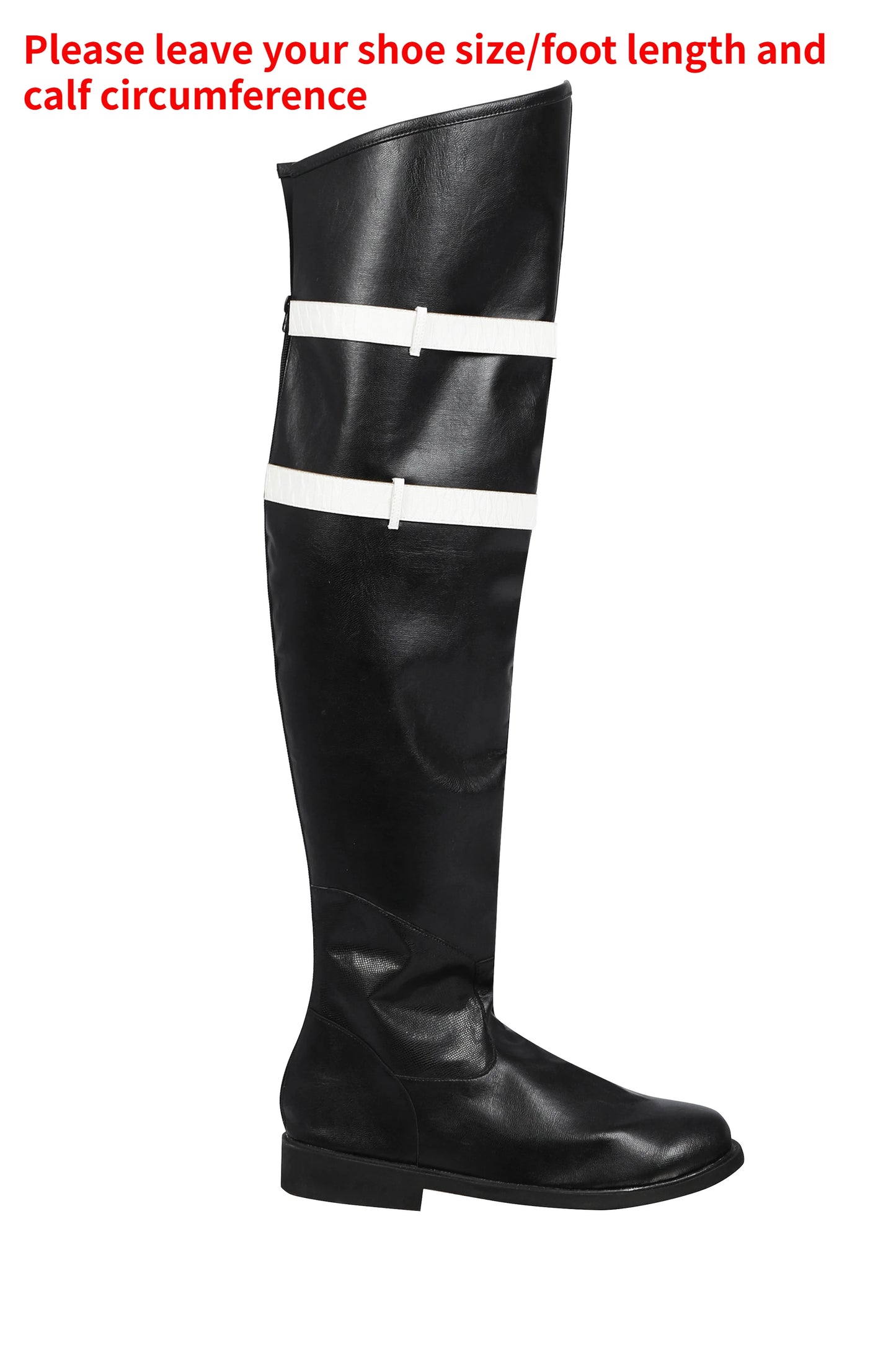 FF7 Sephiroth Cosplay Black/ Fantasy Leather Coat and Accessories