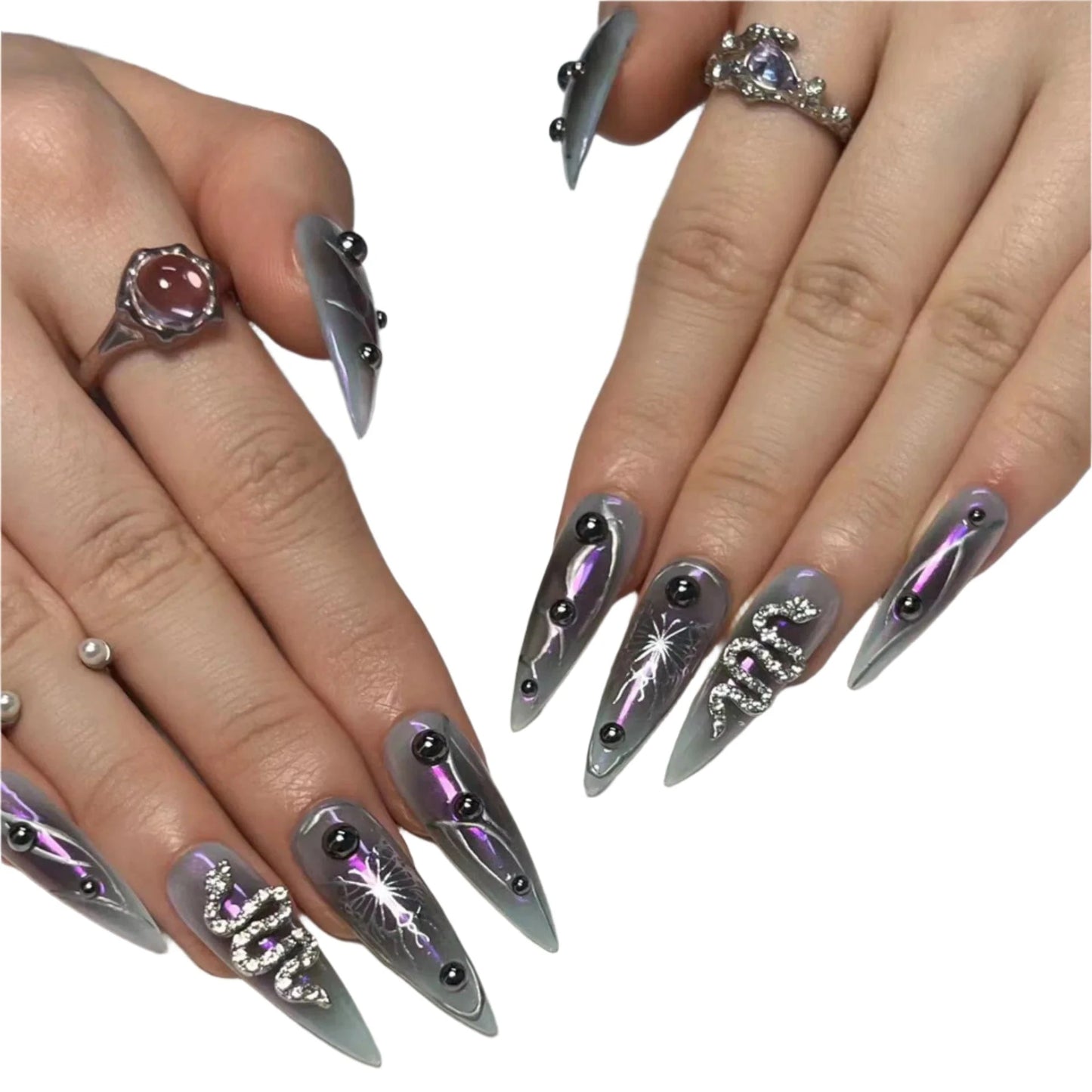 A461 Victorious Anime Horror Nail Set