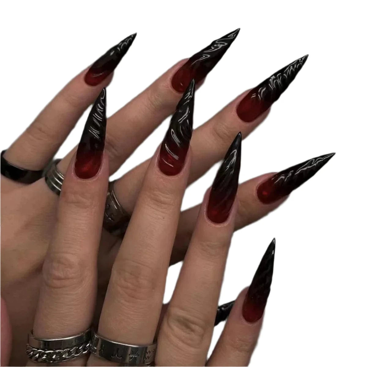 A634 Victorious Anime Horror Nail Set