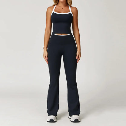 Advanced Black Set 2 / S Women Tracksuit 2PCS Yoga Set / Nude Feeling Workout Sets (Victorious Sailor Strength Bra)