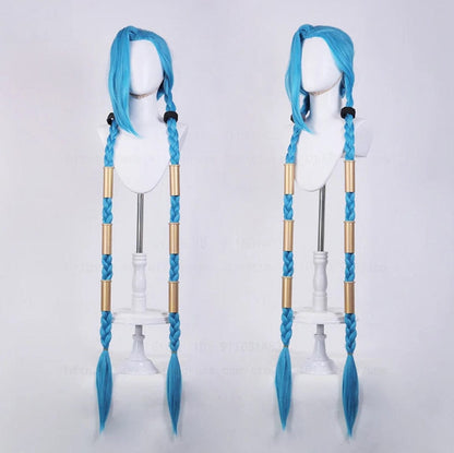 Arcane Jinx Wig – Chaos Queen Silver Cosplay Wig for Season 1 & 2 Fans