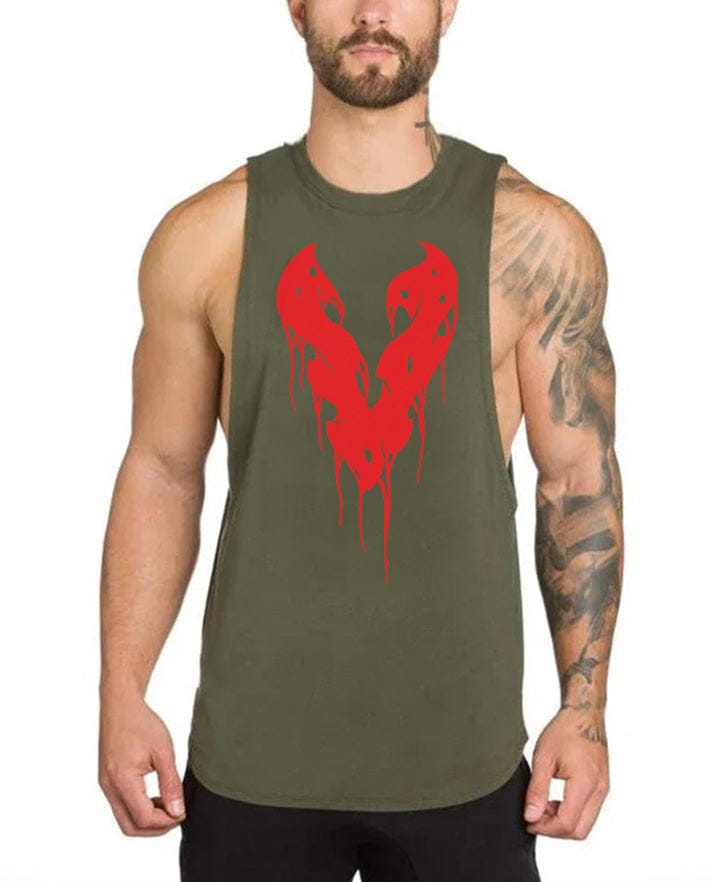 Army green / M Victorious Symbiote Japan Gym Tank Top