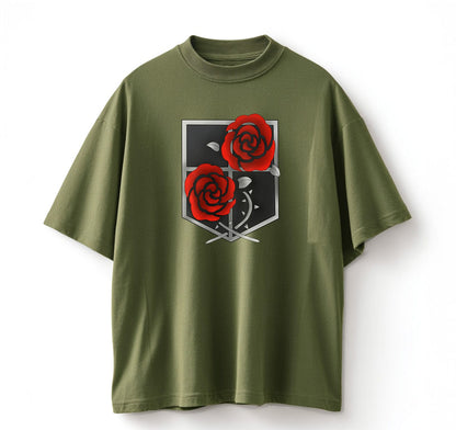 Army Green / XS Garrison (Attack On Titan) Oversize T-Shirt