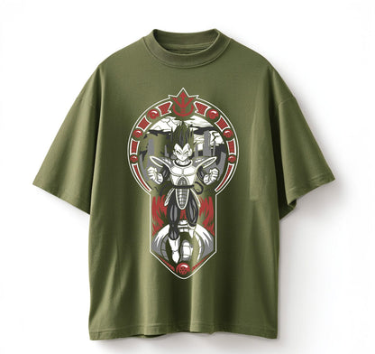 Army Green / XS Vegeta (Dragon Ball-Z) Anime Oversize T-Shirt
