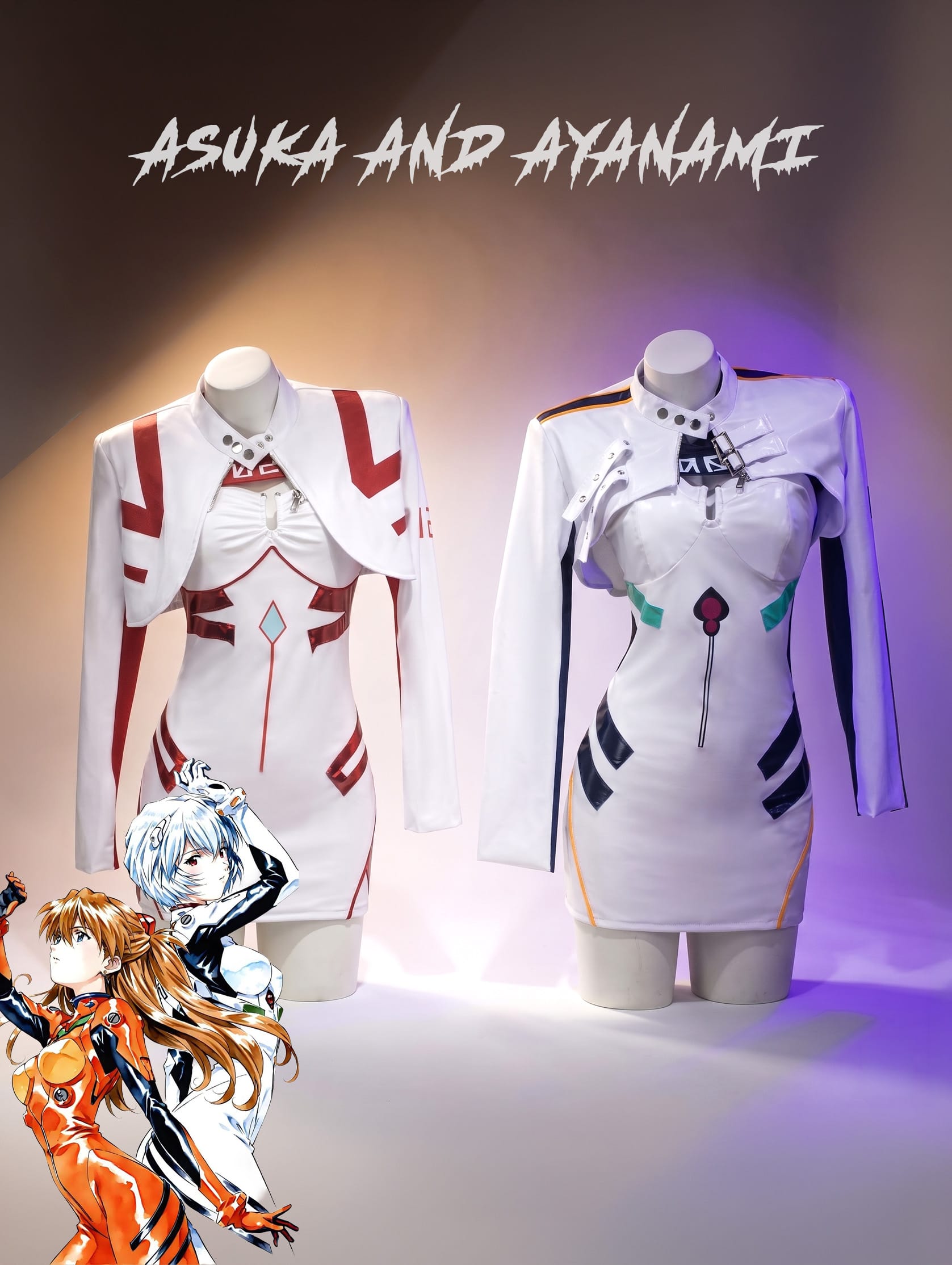 Asuka + Ayanami Nerv-Link Cosplay Set