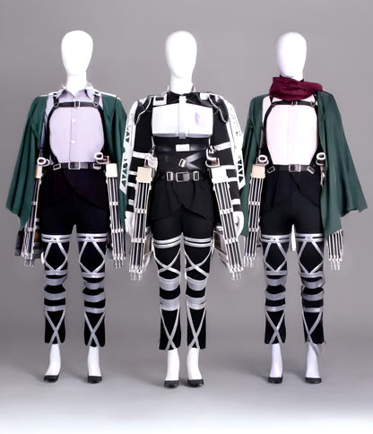 Anime Attack on Titan Cosplay Mikasa, Levi, Scouts Cosplay