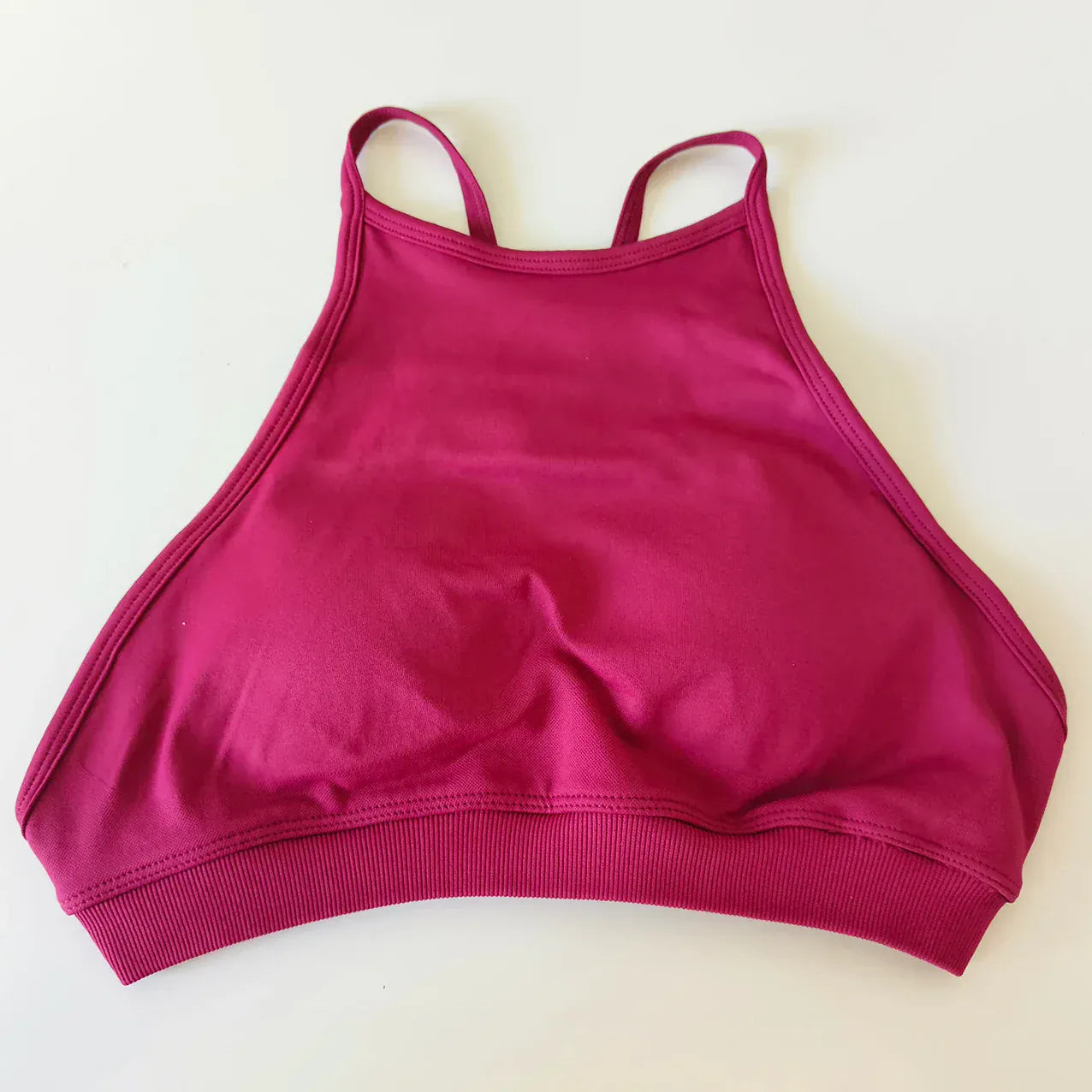 Berry Red / XS Seamless Dynamic Backless Women Yoga Bras / Padded Gym Bra