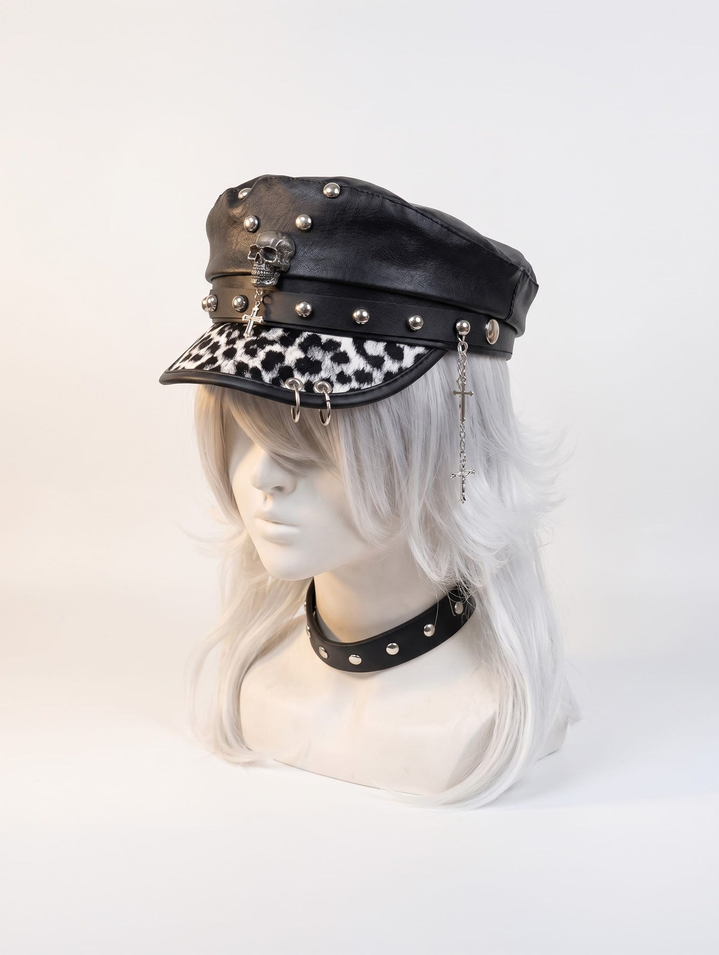 Black 1 / 57 Korean Fashion Beret / Punk Style