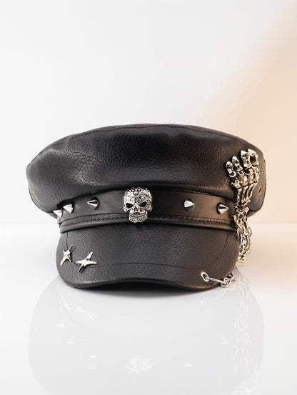 Black 2 / 57 Korean Fashion Beret / Punk Style
