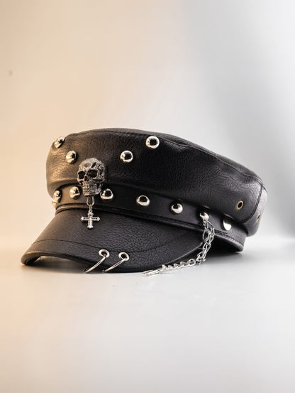 Black 3 / 57 Korean Fashion Beret / Punk Style