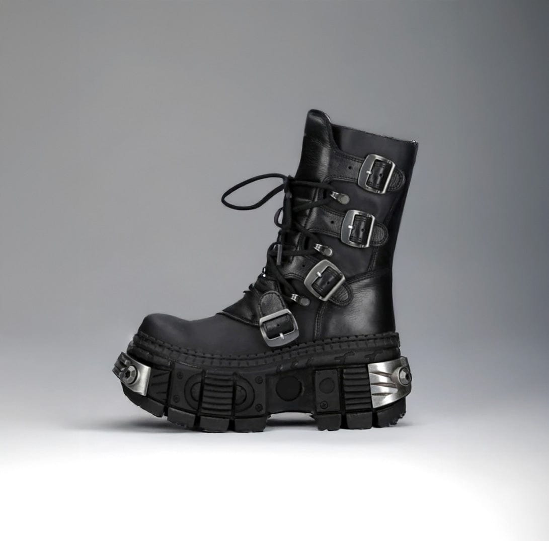 black / 35 Unisex Victorious Nimbus Motorcycle Style Boots - Durable & Stylish Biker Footwear