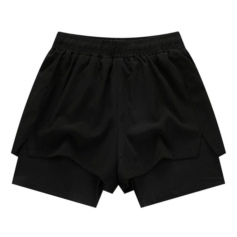 Black / (70-80kg) for XL / CHINA Victorious SprintFlex 2 in 1 Men's Shorts