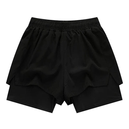 Black / (70-80kg) for XL / CHINA Victorious SprintFlex 2 in 1 Men's Shorts