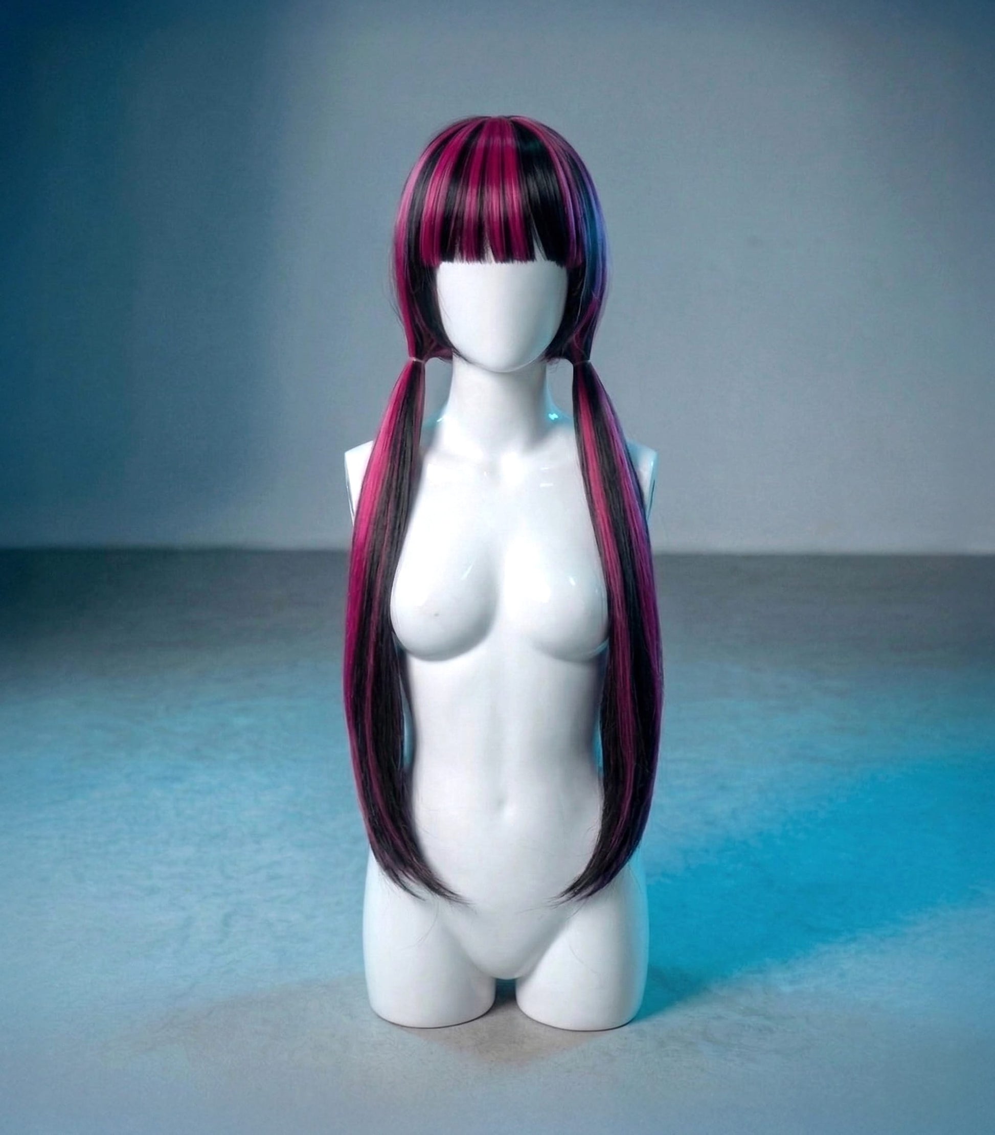 Black and Cherry / One Size Draculaura MonsterHigh Cosplay Wig - XXO Midnight Black and Cherry