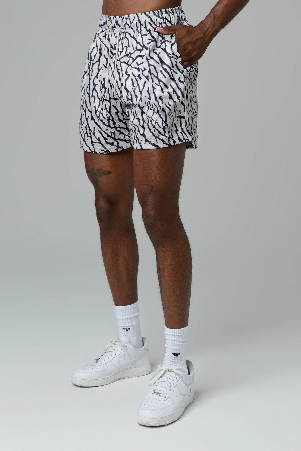 black and white / XXXL Victorious Apocalypse Explorer Mesh Breathable Shorts