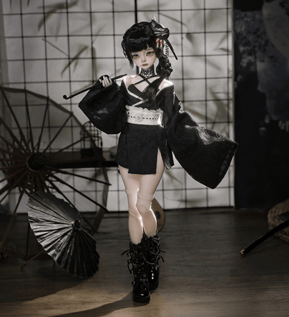 Black Kikyou Japanese Cosplay BJD Doll - NEW ARRIVAL!!