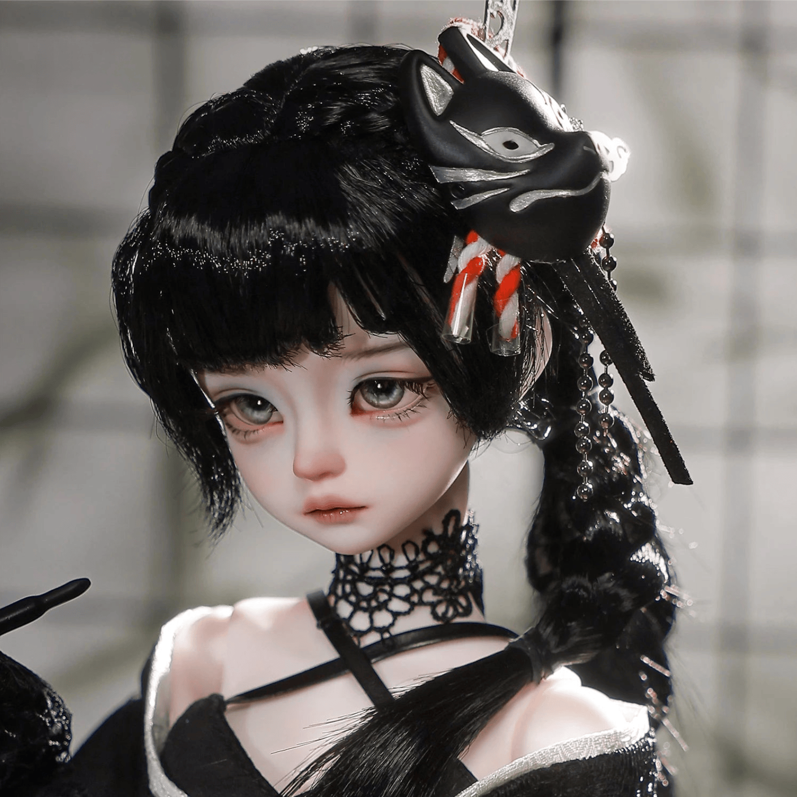 Black Kikyou Japanese Cosplay BJD Doll - NEW ARRIVAL!!