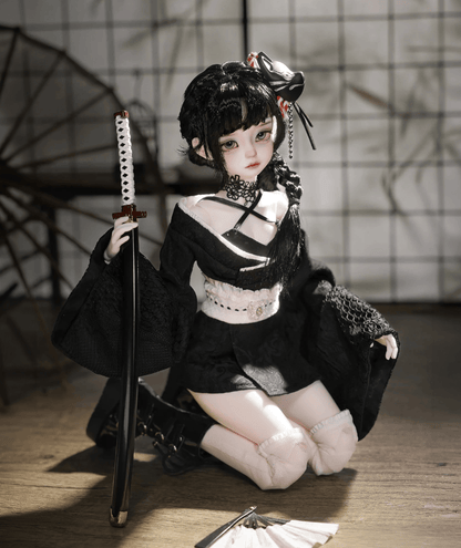 Black Kikyou Japanese Cosplay BJD Doll - NEW ARRIVAL!!