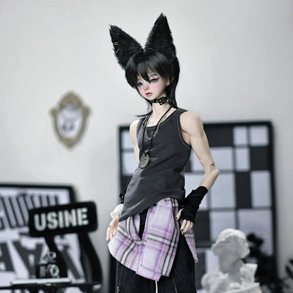 Black Lor-C Dark Angel Bjd Doll Boy 1/4 Fullset