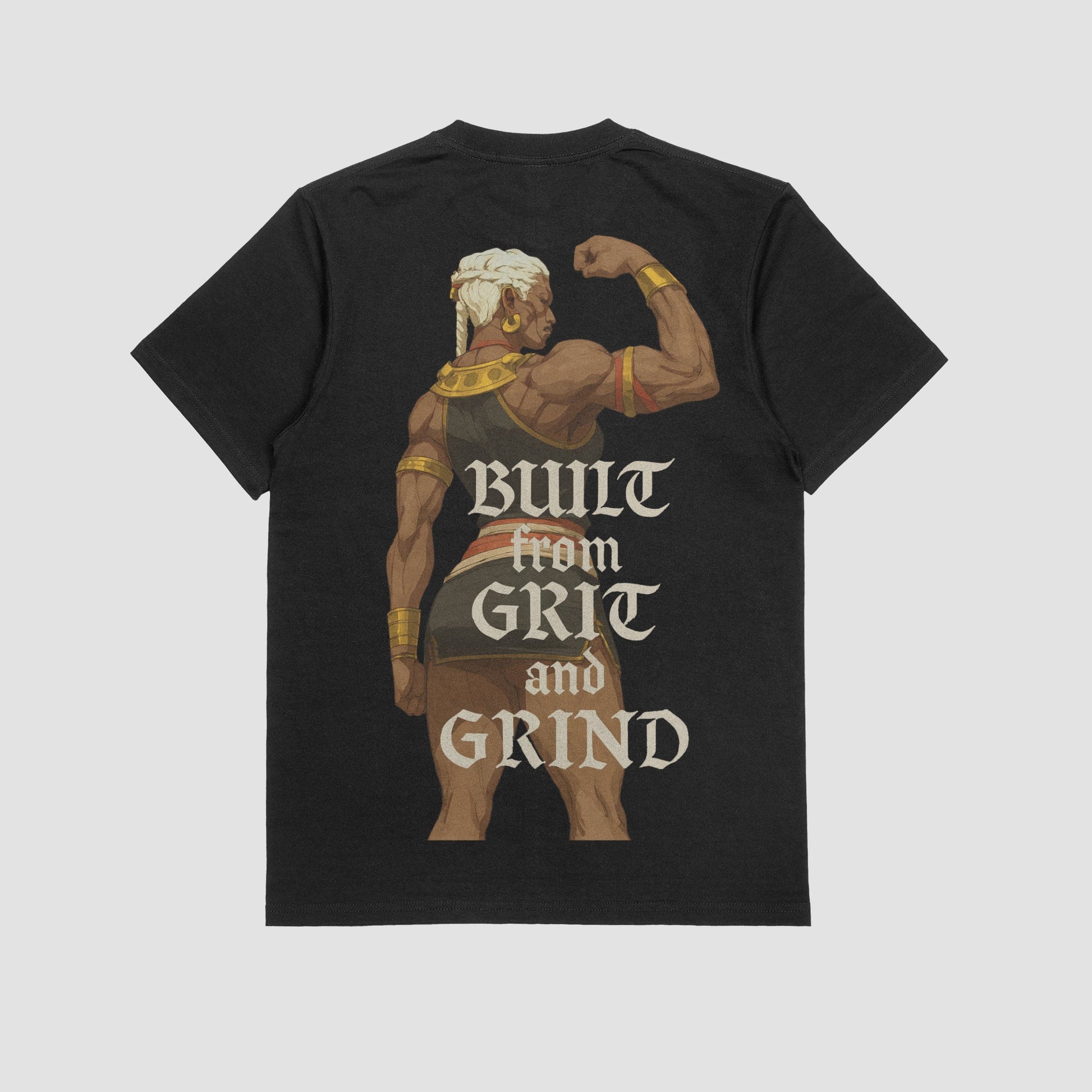 Black / M Ambessa "Built from Grit & Grind" Gym T-shirt (Oversized)