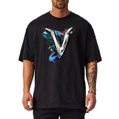 Black / M Victorious Grit & Graff (Oversize Gym T-shirt)