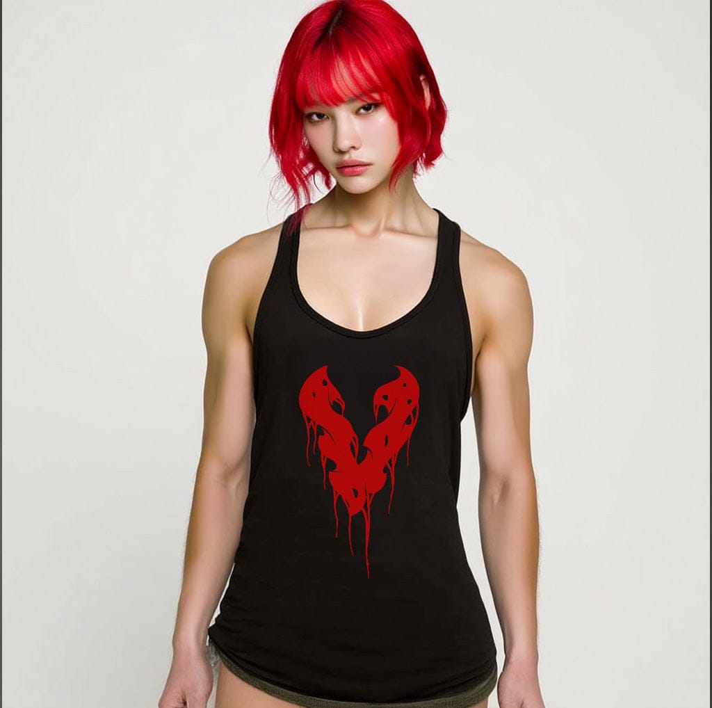 Black / M Victorious Unisex Symbiote Future Japan Tank Top (Low Neck)