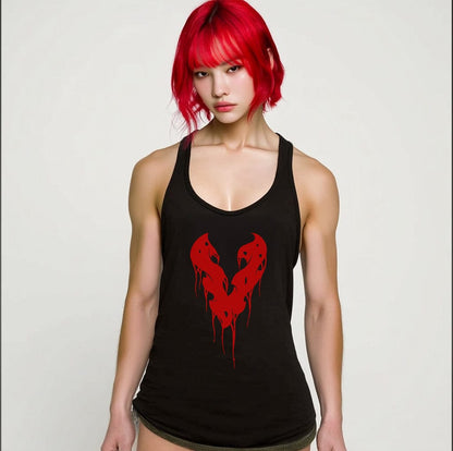 Black / M Victorious Unisex Symbiote Future Japan Tank Top (Low Neck)