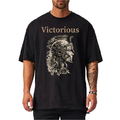 Black / M Victorious Valkyrie's Epic Training (Oversize Gym T-shirt)