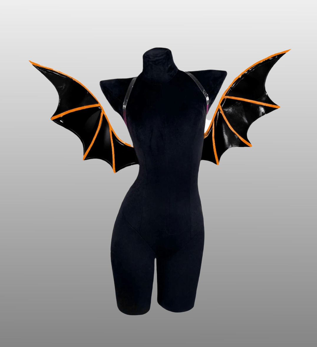 Black / One Size VAMPIRE BAT WINGS COSPLAY COSTUME/ WING PU LEATHER