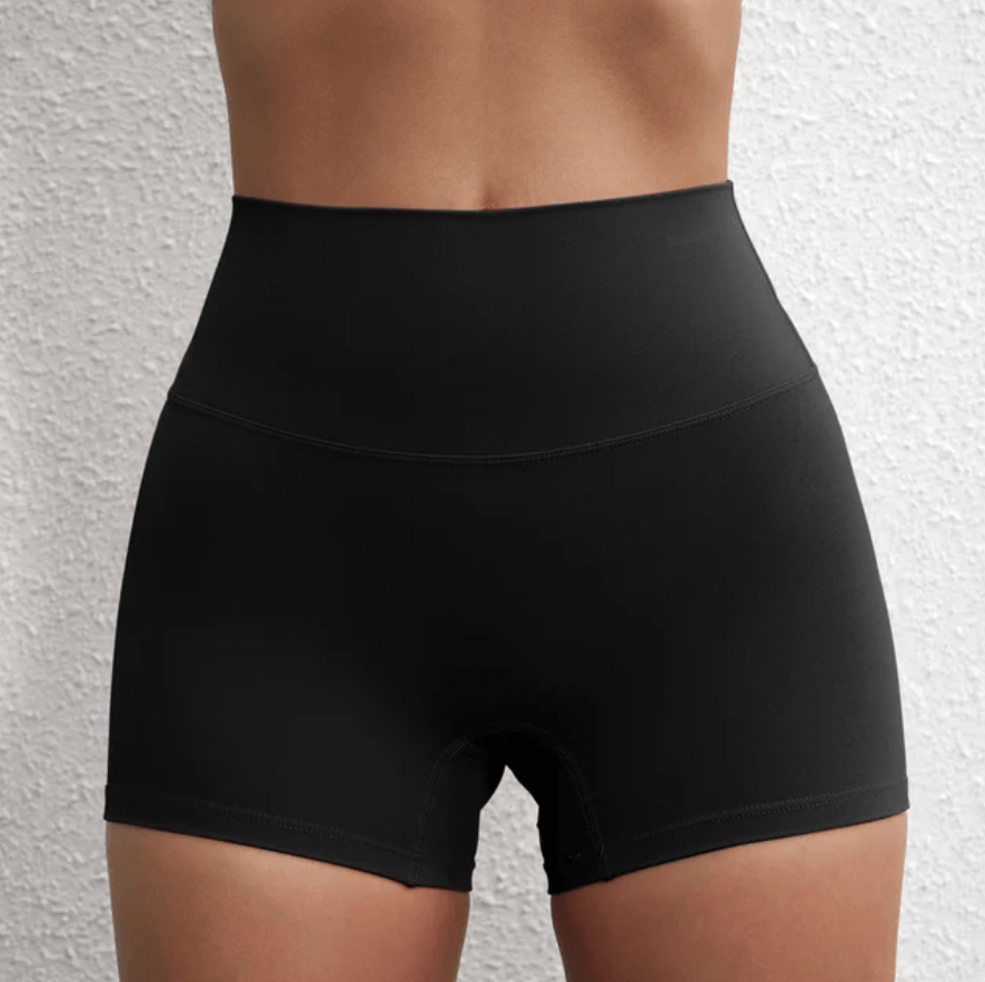 Black / S-2 Women's 3" Gym Shorts / Yoga shorts (Ellie Seattle)