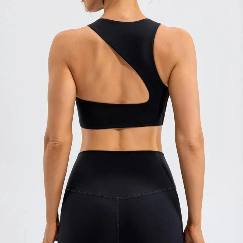 Black / S Victorious Eclipse Flare Quick-Dry Sports Bra