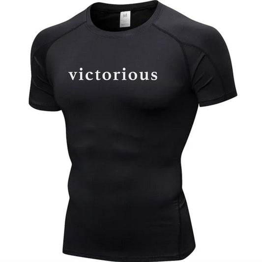 Black / S Victorious Muscle Pump Forge Compression Shirt (Unisex)