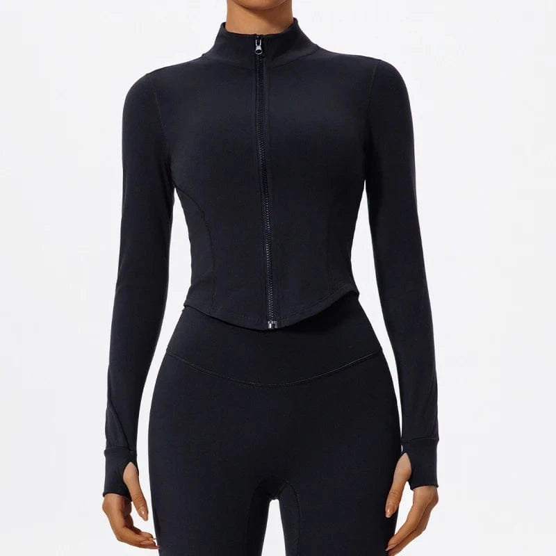 Black / XL Victorious Artemis Sports Jacket - Women's Casual, Long-Sleeve & Zippered