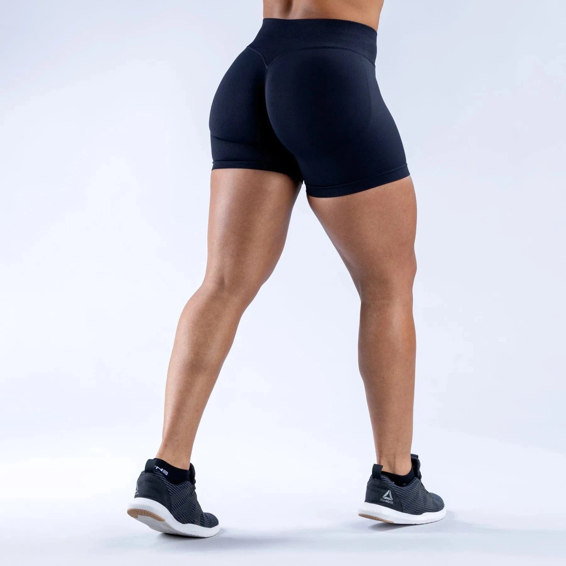 Black / XS Island XXIIV Low-Rise Women’s High-Impact Sports Shorts by Victorious