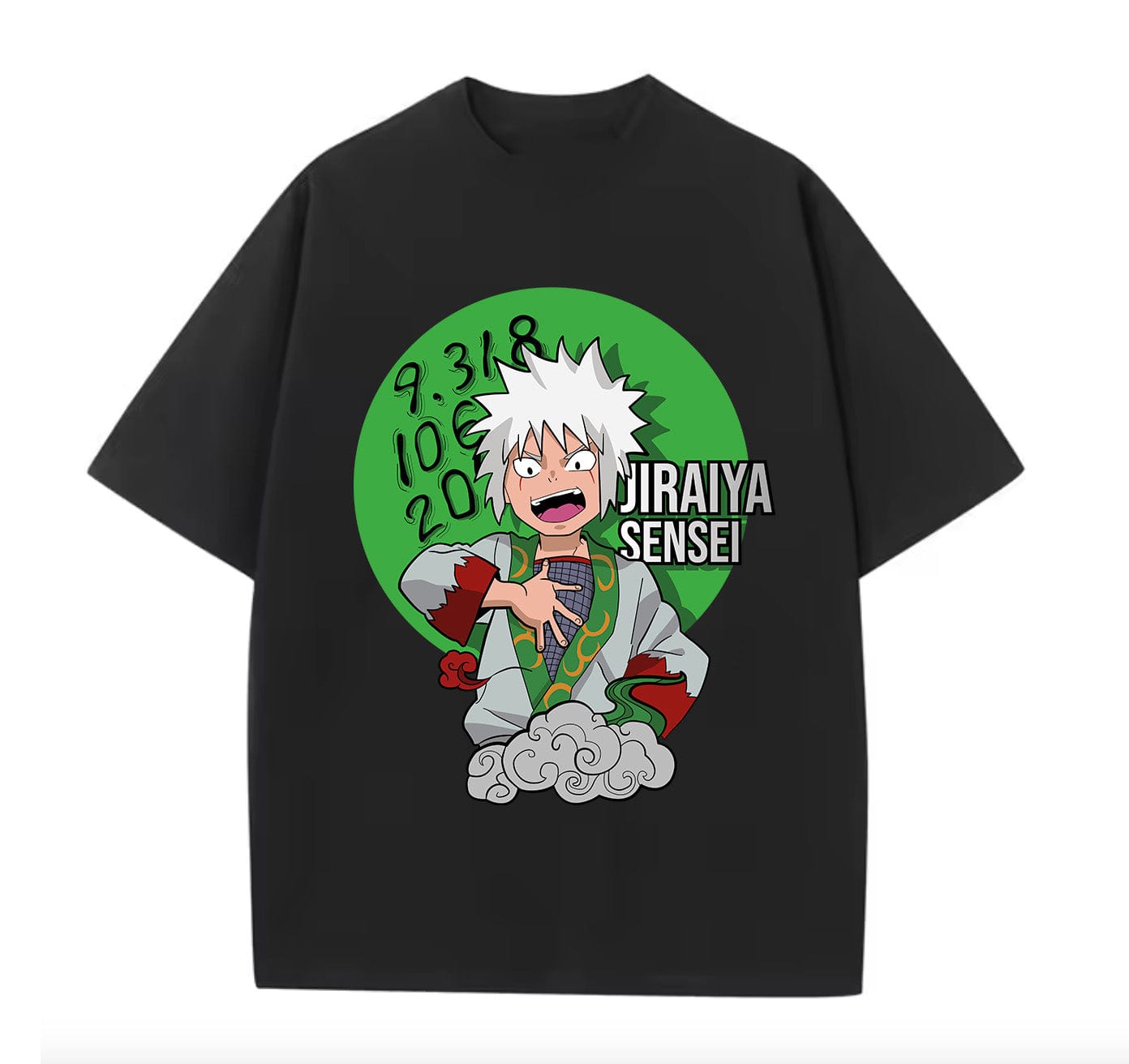 Black / XS Jiraiya Sensei Anime Oversize T-Shirt