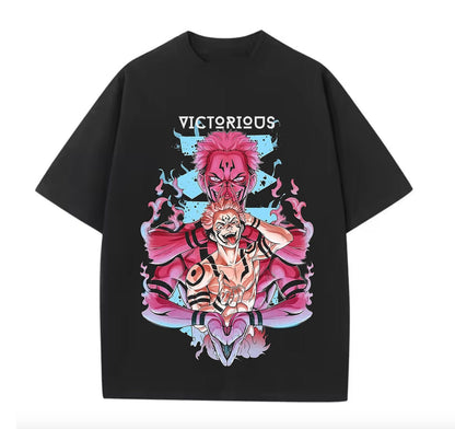Black / XS Sukuna (Jujutsu Kaisen) Anime oversize T-Shirt