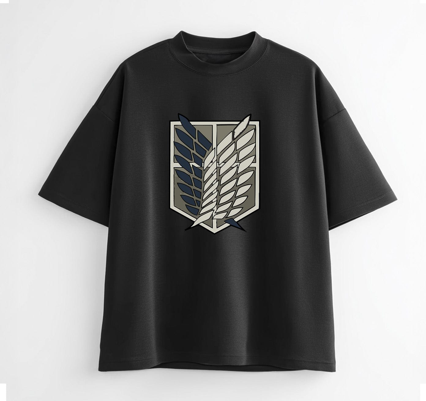 Black / XS Survey Corps (Attack On Titan) Oversize T-Shirt