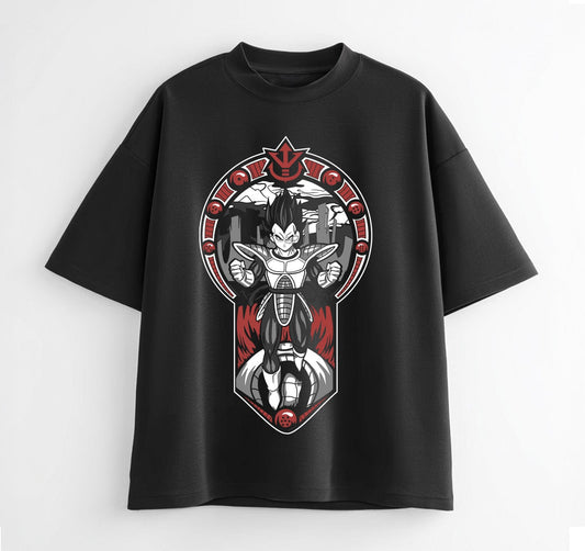 Black / XS Vegeta (Dragon Ball-Z) Anime Oversize T-Shirt