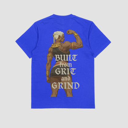 Blue / M Ambessa "Built from Grit & Grind" Gym T-shirt (Oversized)