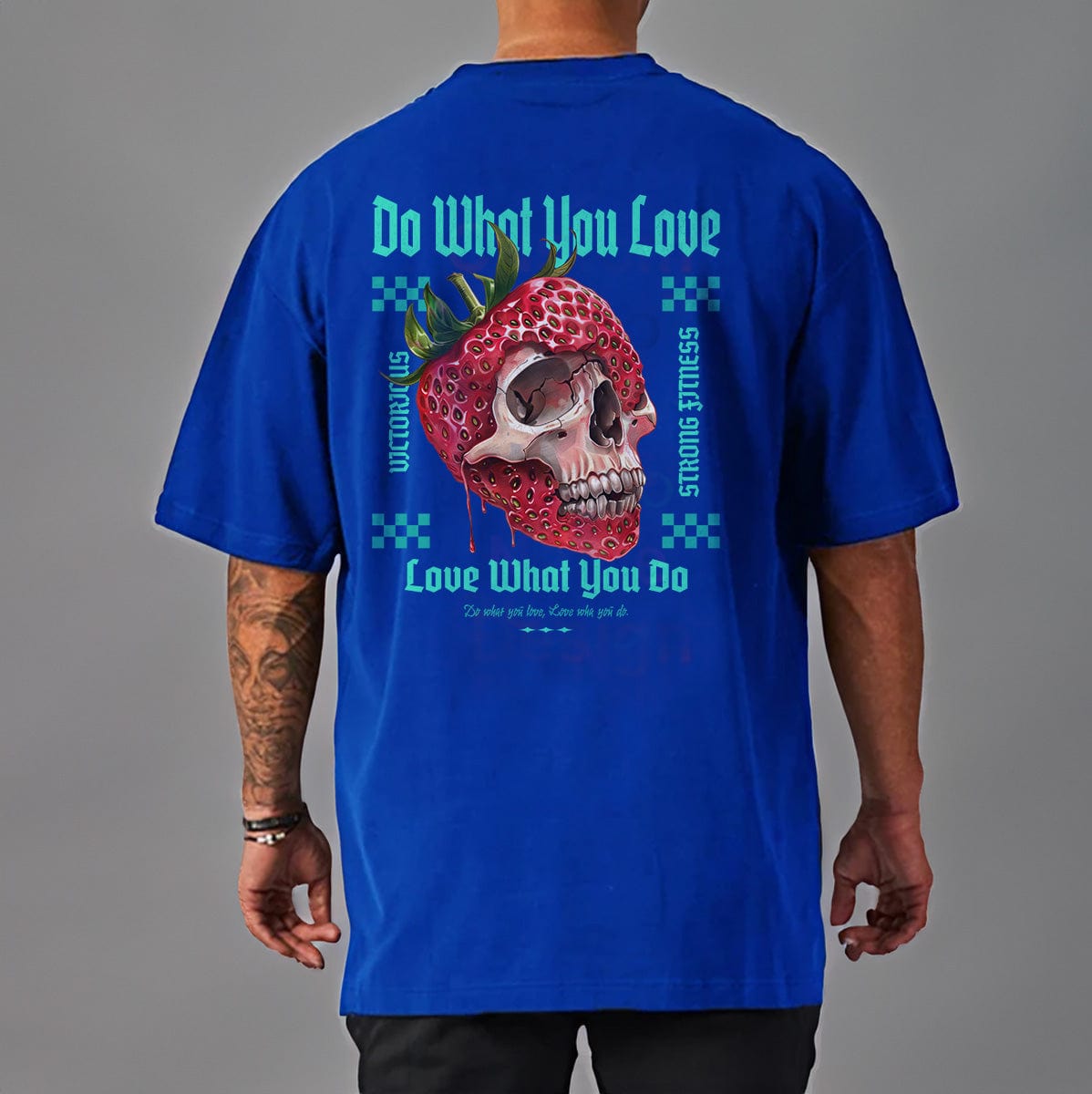 Blue / M Victorious "Do What You Love" Gym T-shirt