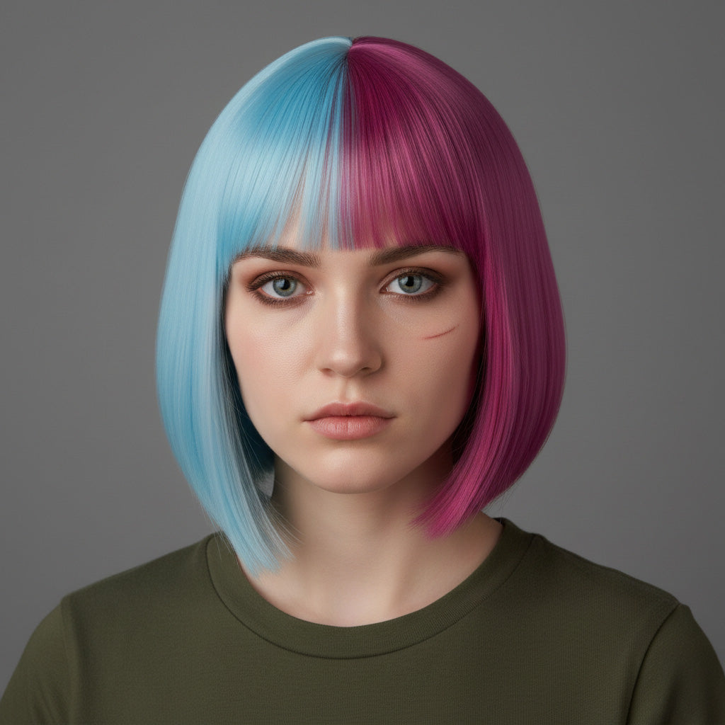 Blue & Pink / One Size Prism Alice & Luna Snow (Disco Skin) Cosplay Wig