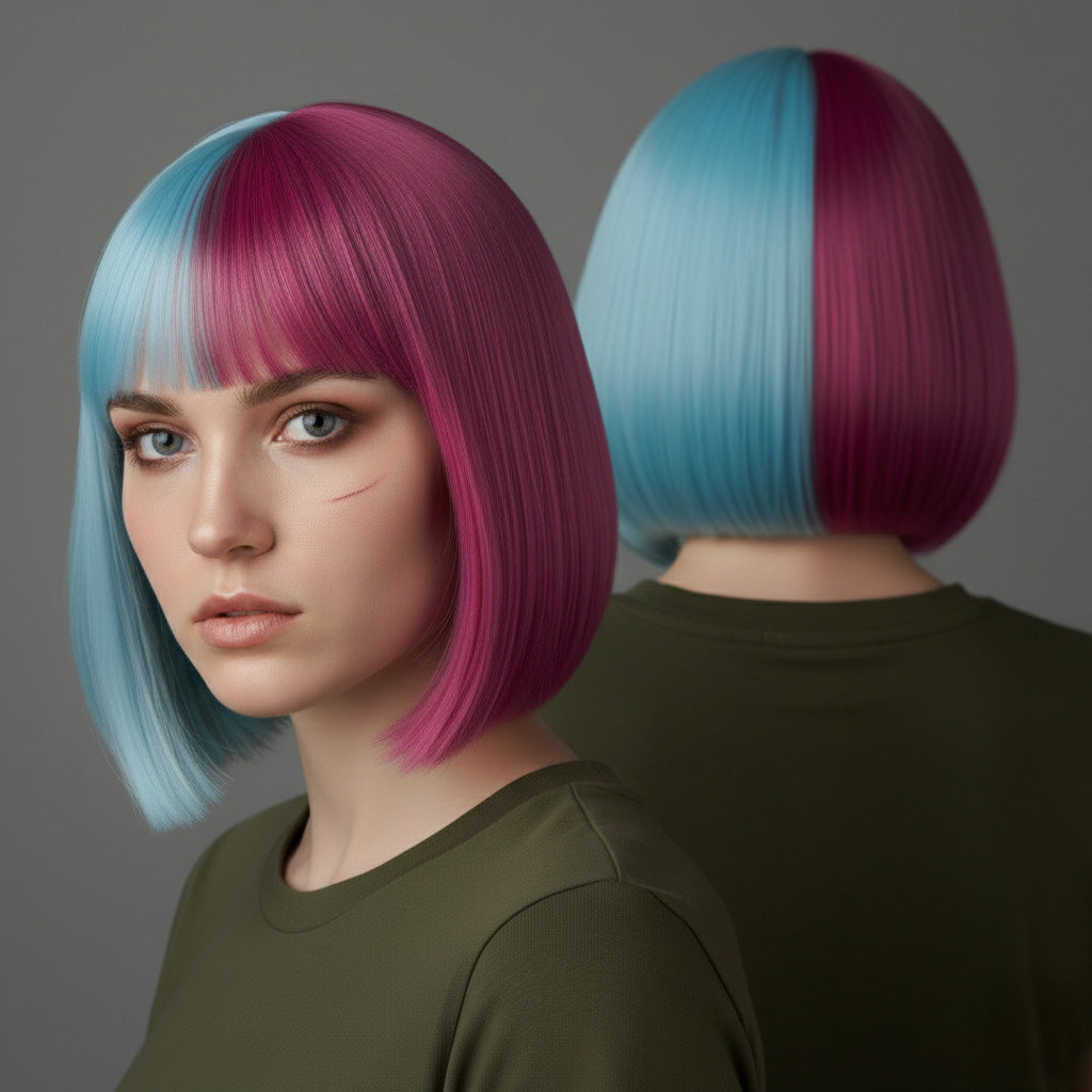 Blue & Pink / One Size Prism Alice & Luna Snow (Disco Skin) Cosplay Wig