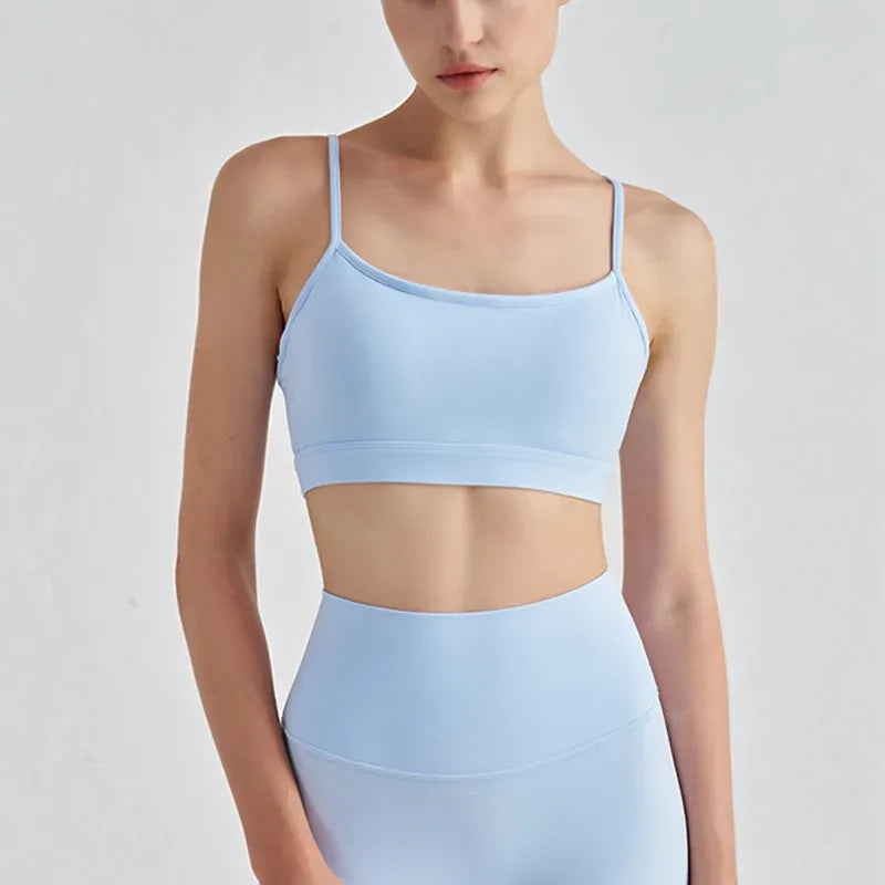 Blue / S Women's Kitten Ears Type Back Sports Bra (Victorious BioWave Support Bra)