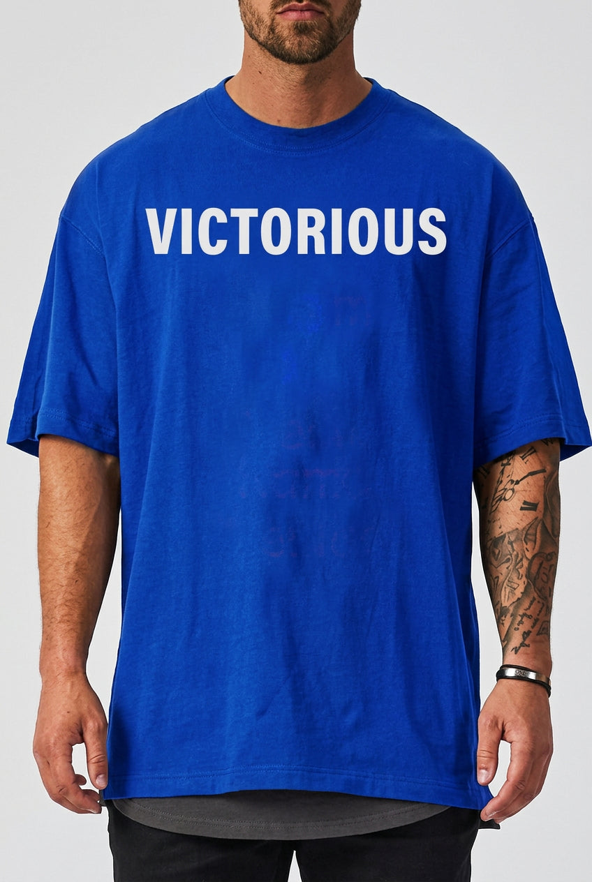 Blue / XL Ellie's Victory Oversize Gym T-shirt