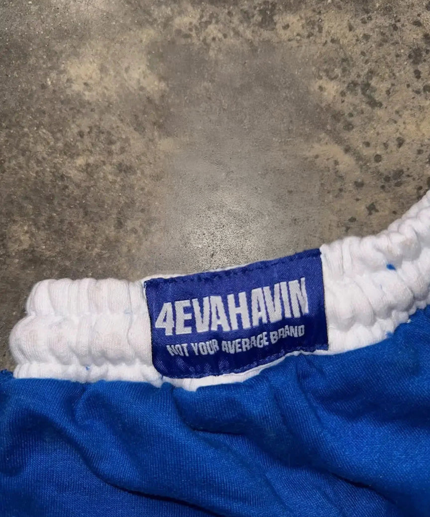 Unisex Gym Shorts Embroidered Gothic Grunge