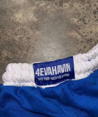 Unisex Gym Shorts Embroidered Gothic Grunge